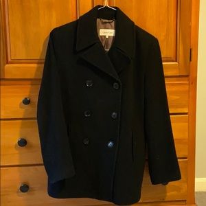 Calvin Klein Black Peacoat Size 8